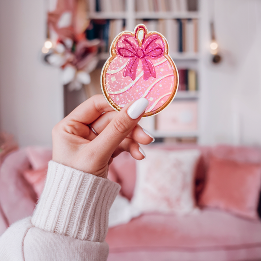 Christmas Bauble Cookie Holographic Sticker