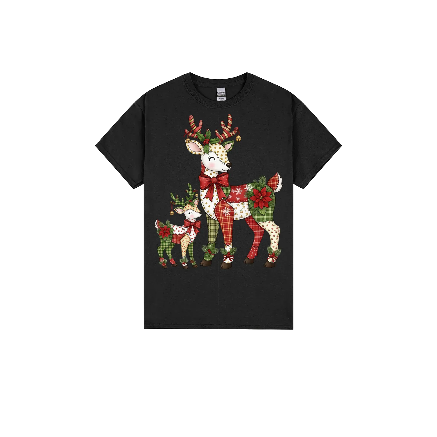 Black front flat lay