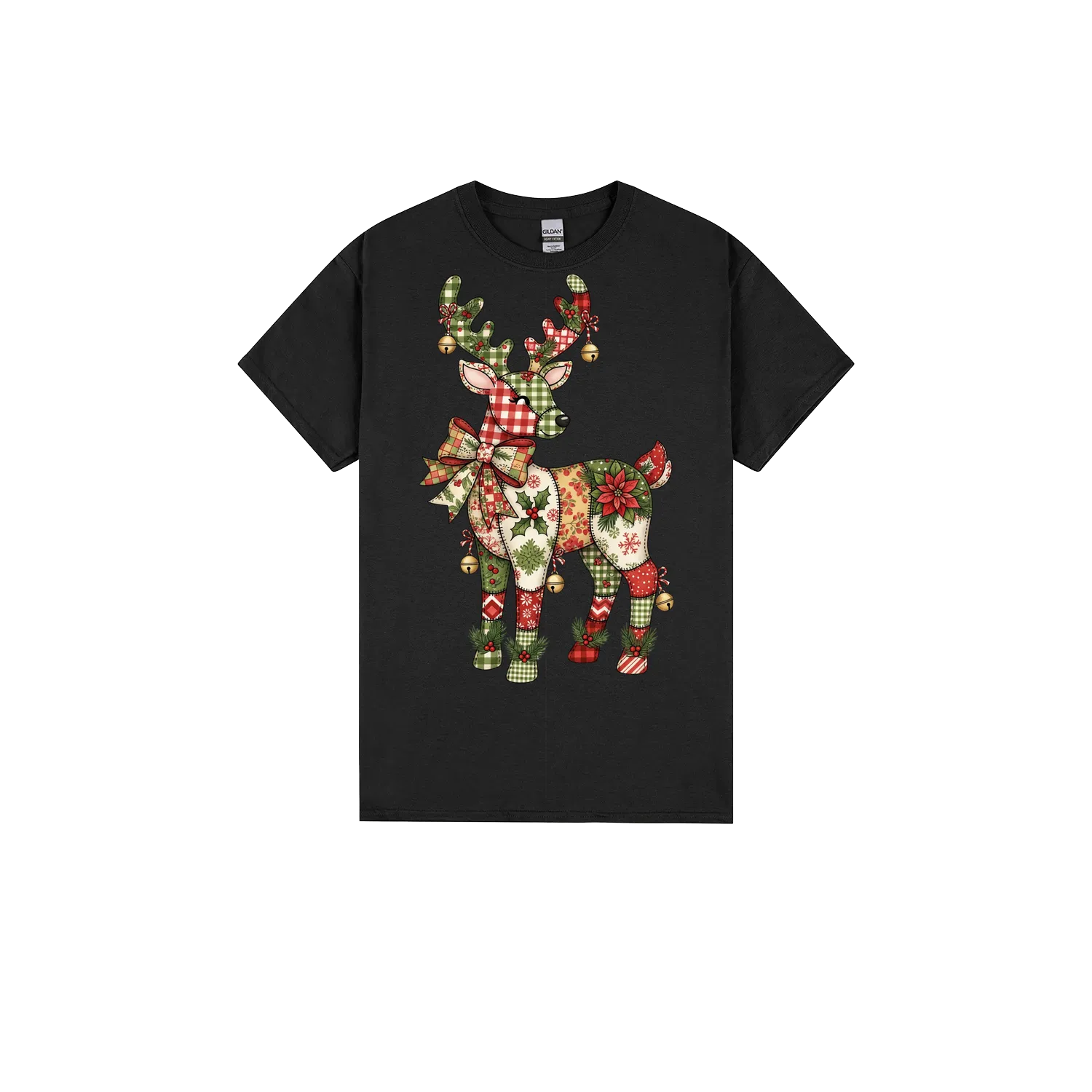 Black front flat lay