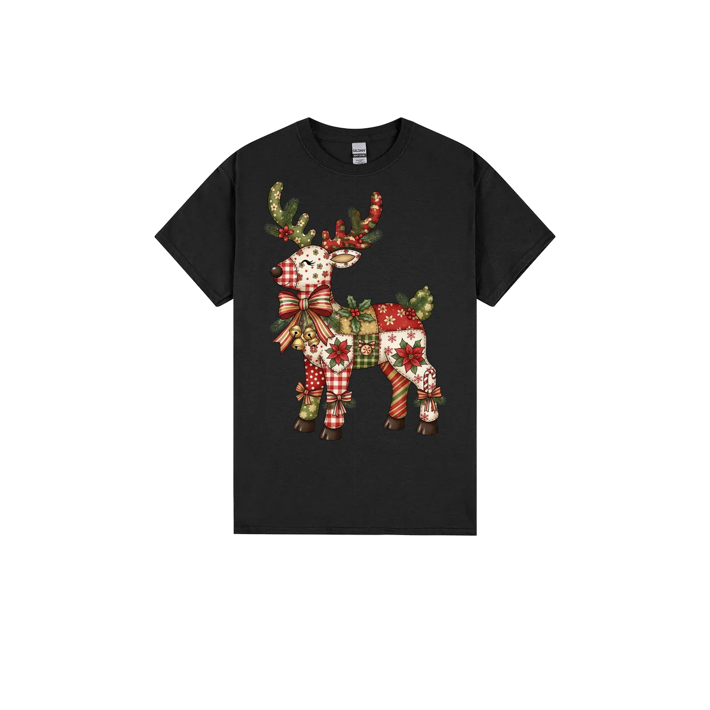 Black front flat lay