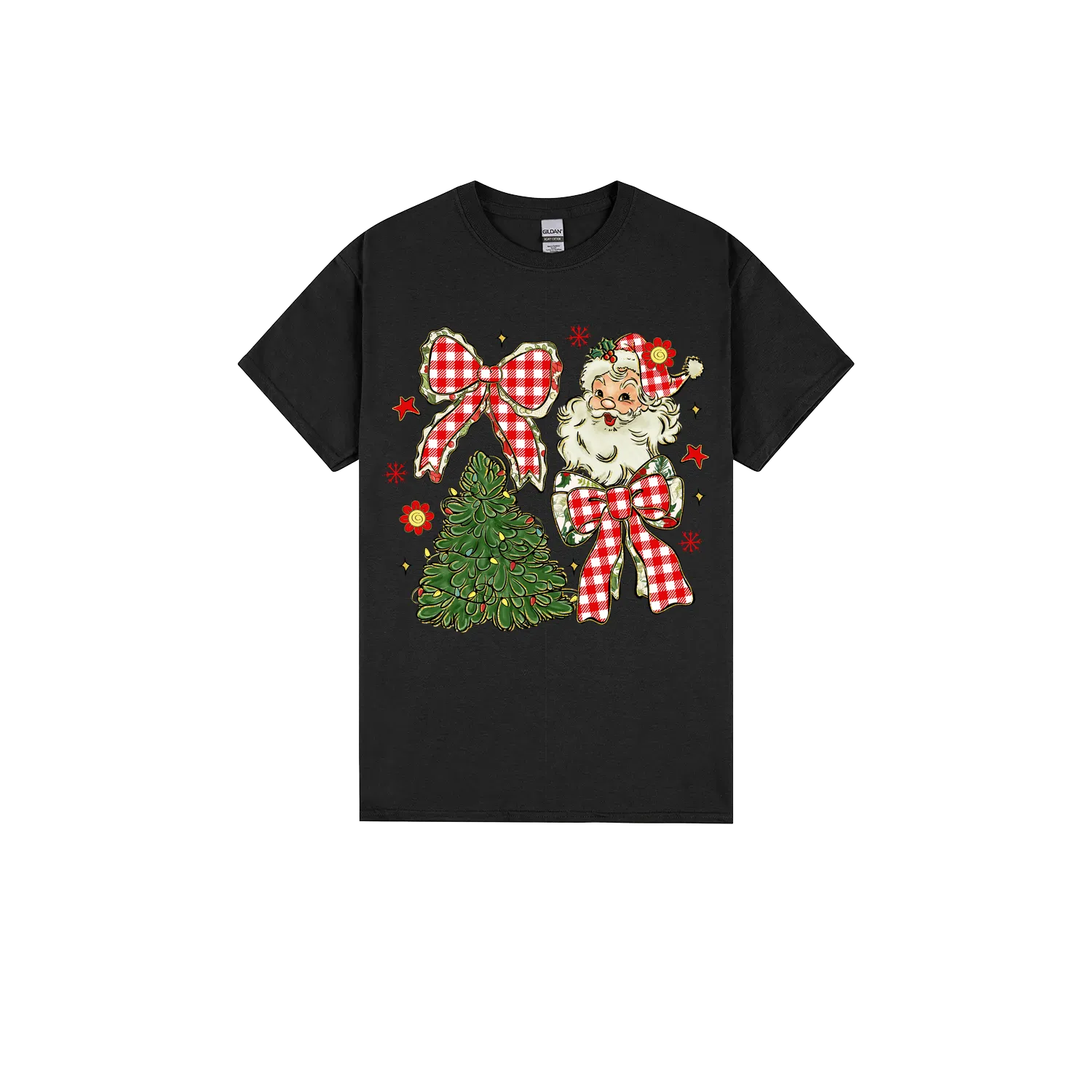 Black front flat lay