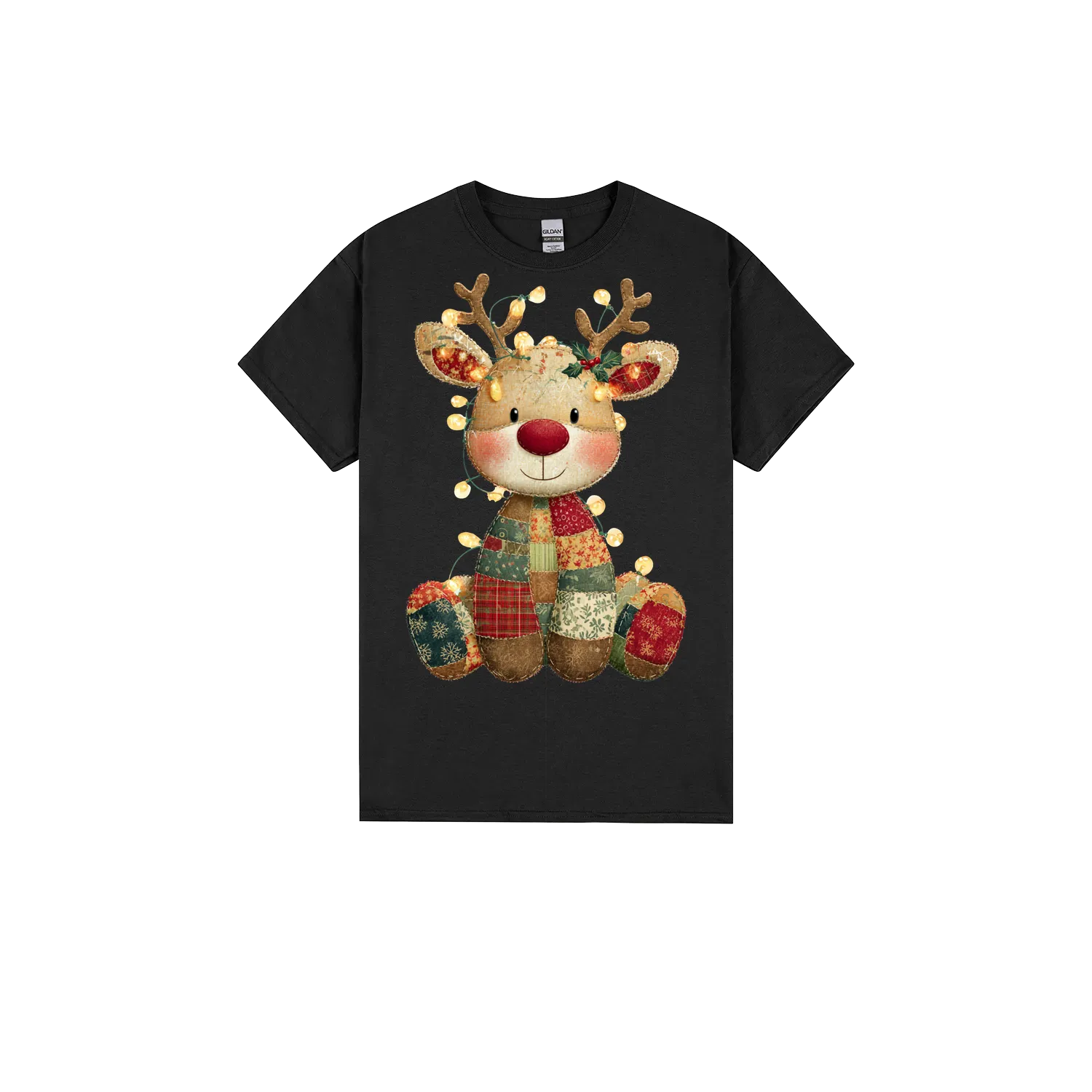 Black front flat lay