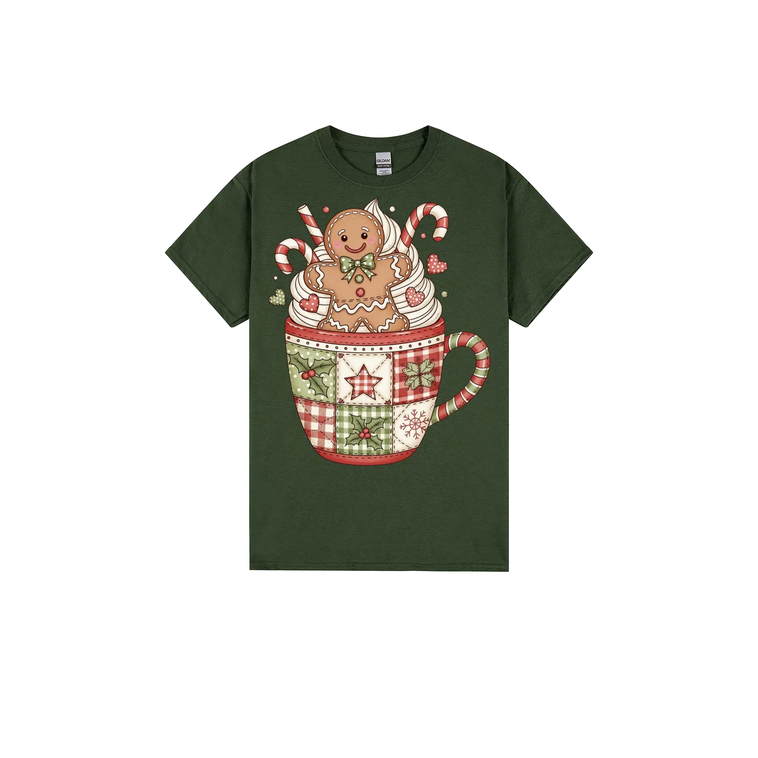 Forest Green front flat lay