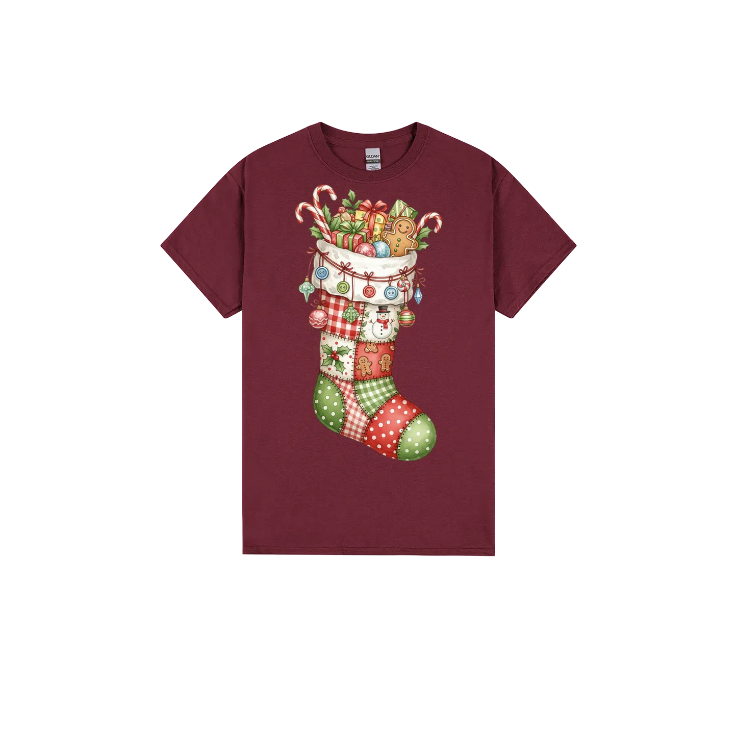 Maroon front flat lay