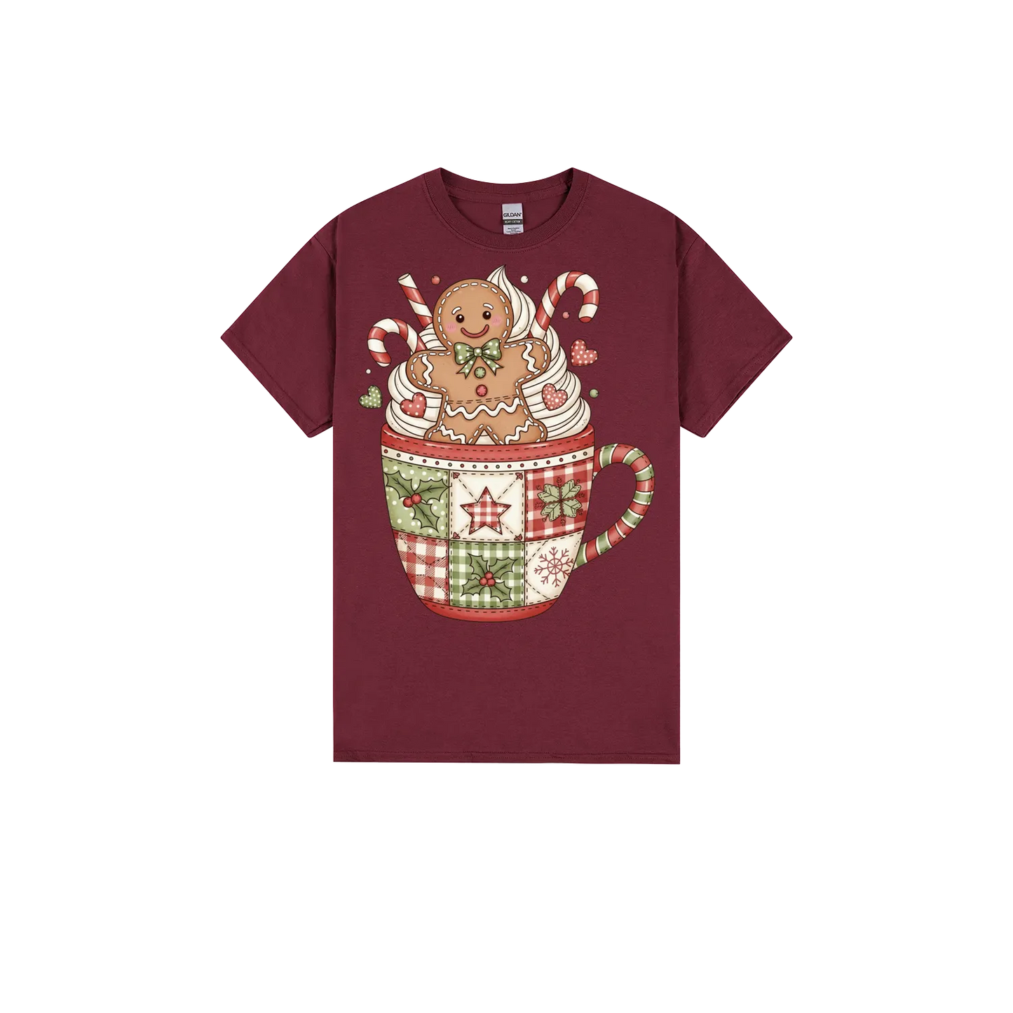 Maroon front flat lay