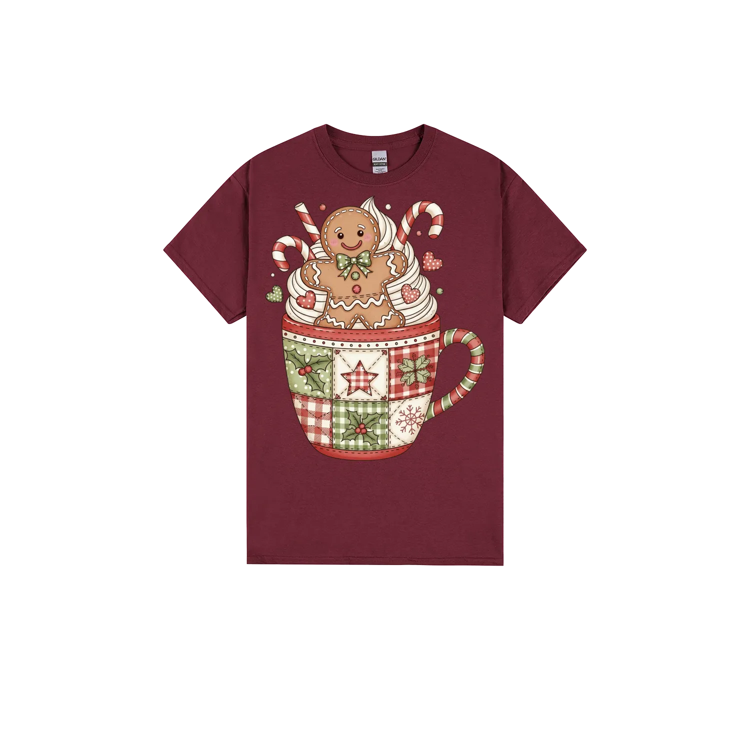 Maroon front flat lay