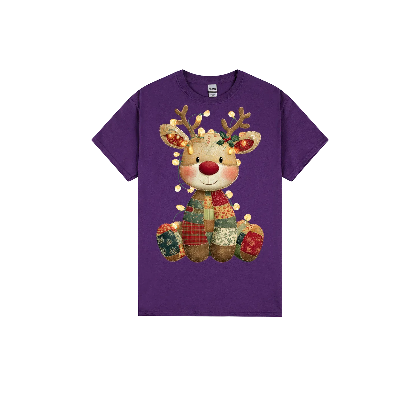 Purple front flat lay