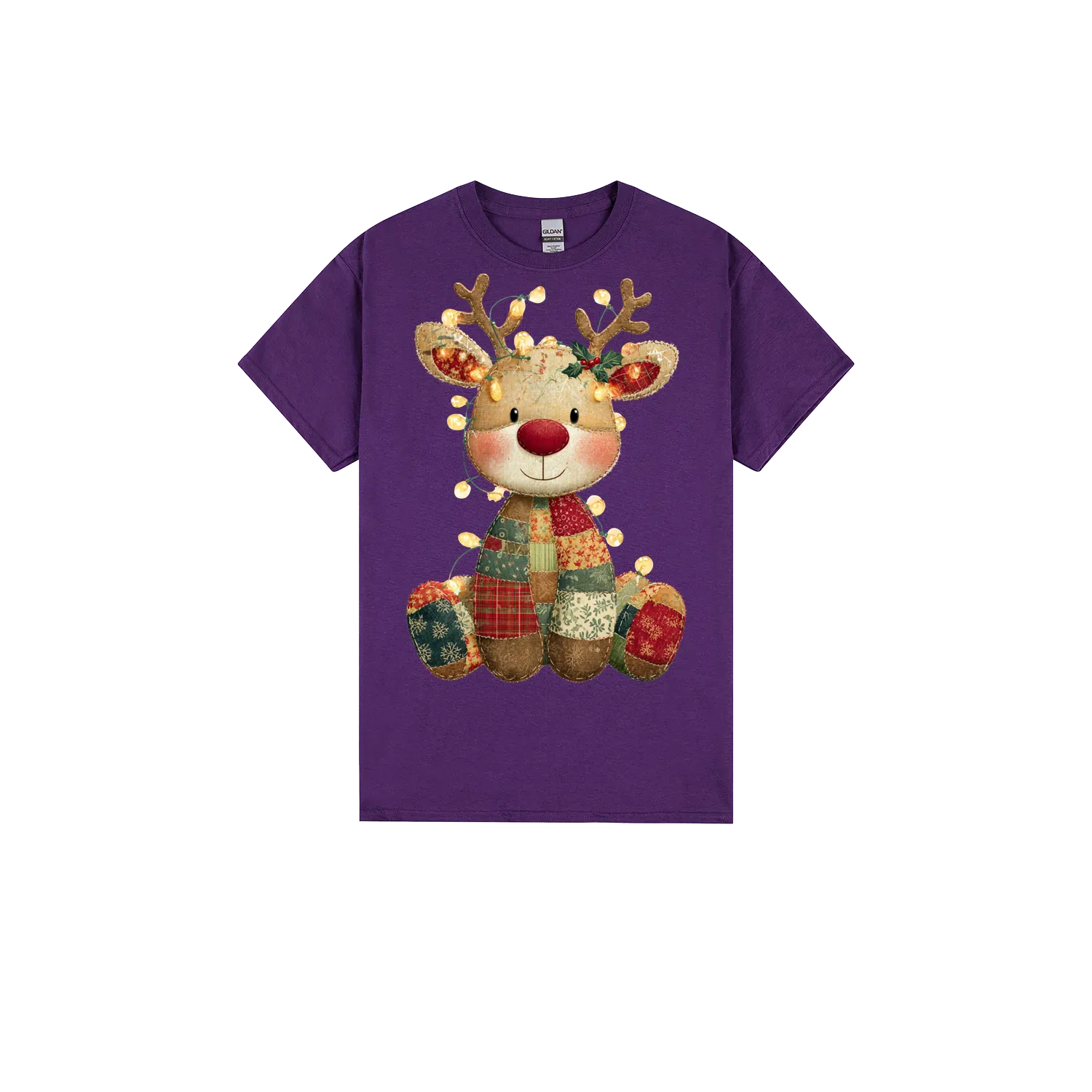 Purple front flat lay